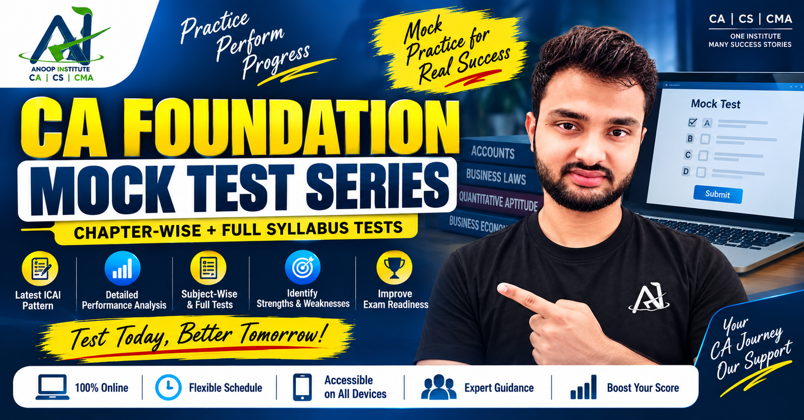 CA Foundation Mock Test Series – Anoop Institute
