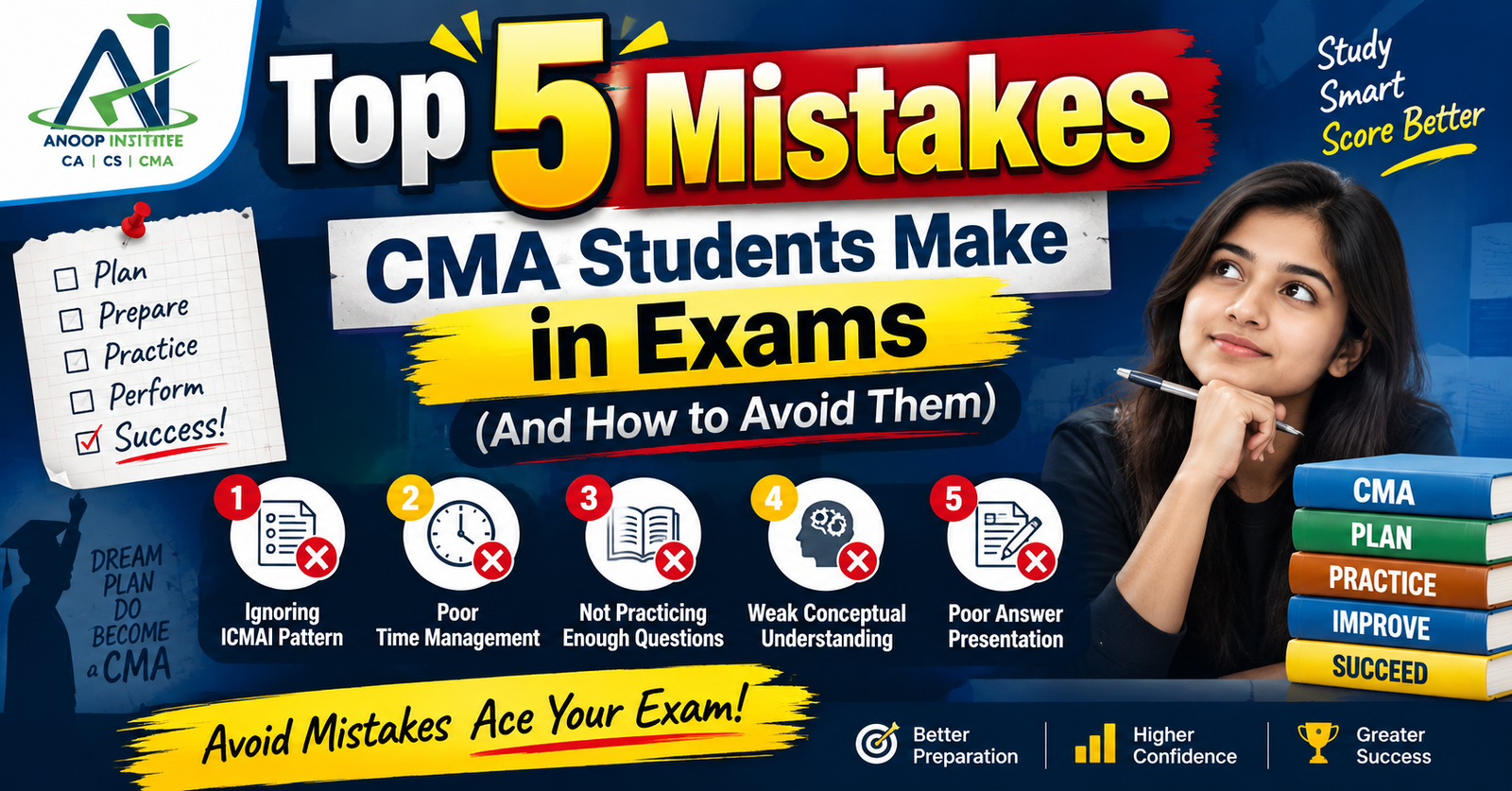 Top 5 Mistakes CMA Students Make in Exams (And How to Avoid Them)