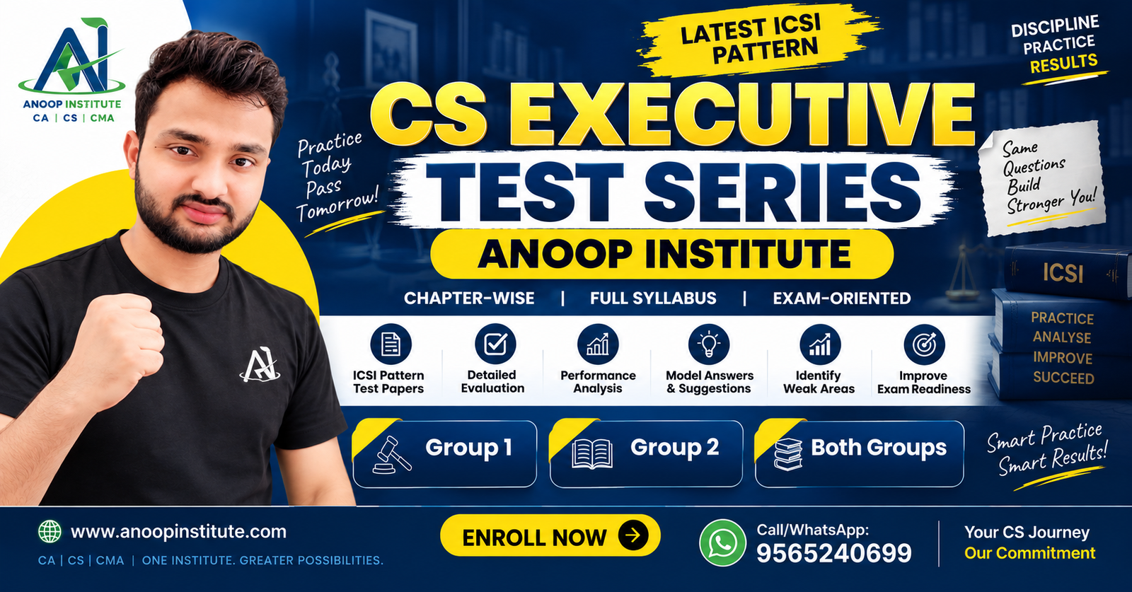 CS Executive Test Series 2026 – Anoop Institute