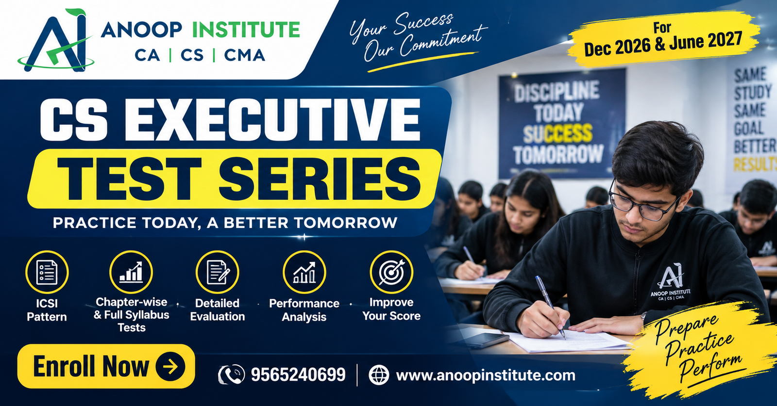 Best CS Executive Test Series in Laxmi Nagar, Delhi – Anoop Institute