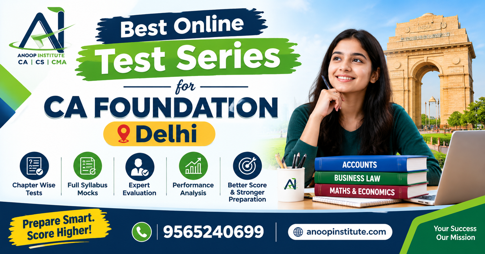 Best Online Test Series for CA Foundation in Delhi – Anoop Institute