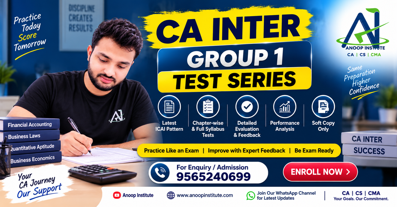 CA Inter Group 1 Test Series 2027 – Anoop Institute