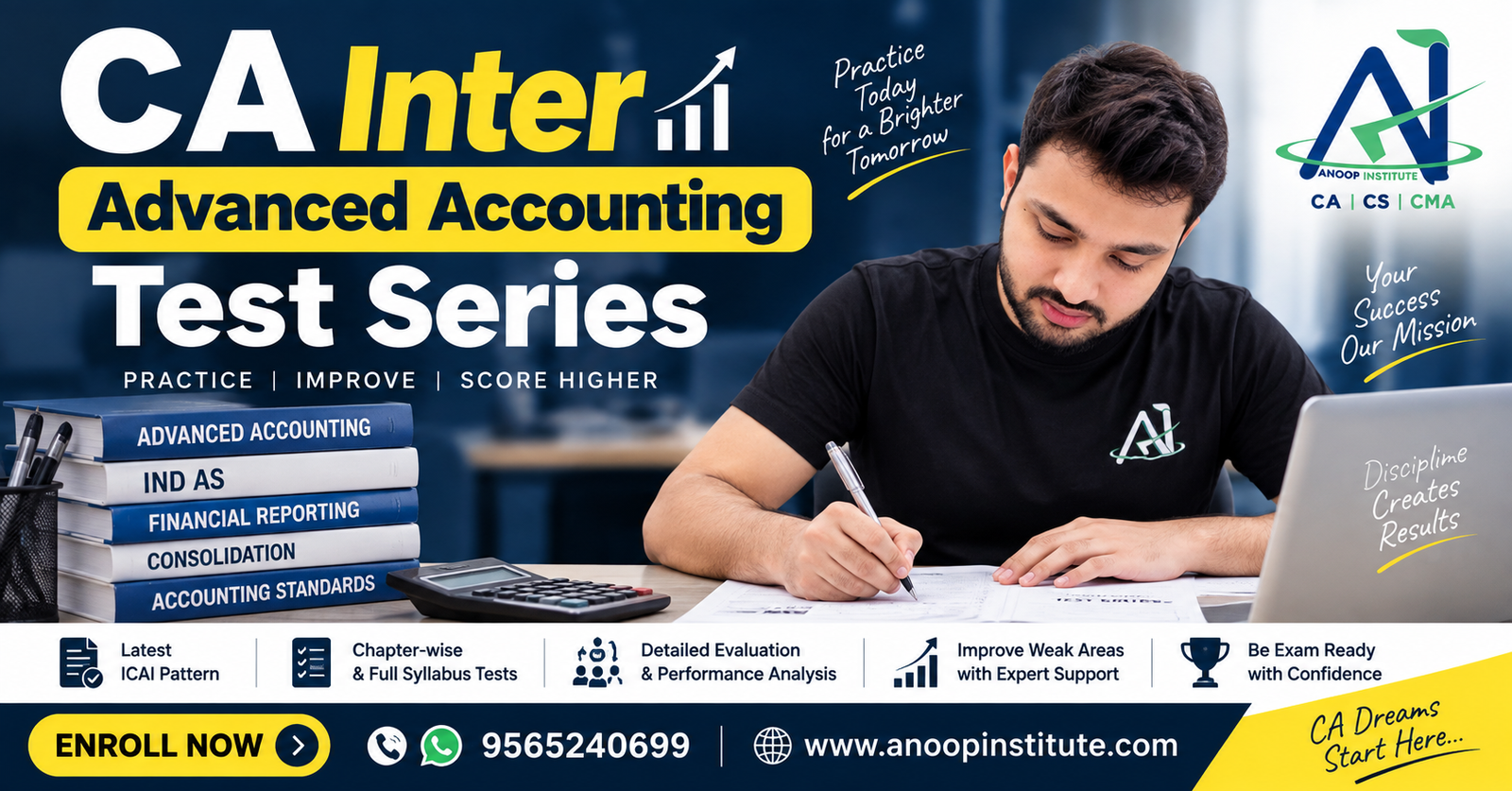 CA Inter Advanced Accounting Test Series 2027 | Anoop Institute