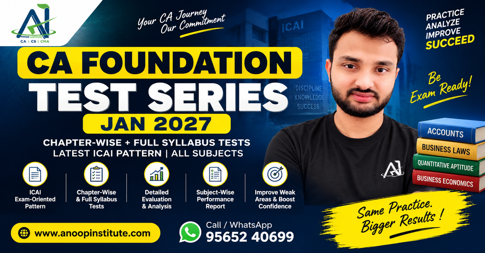 CA Foundation Test Series 2027 – Anoop Institute