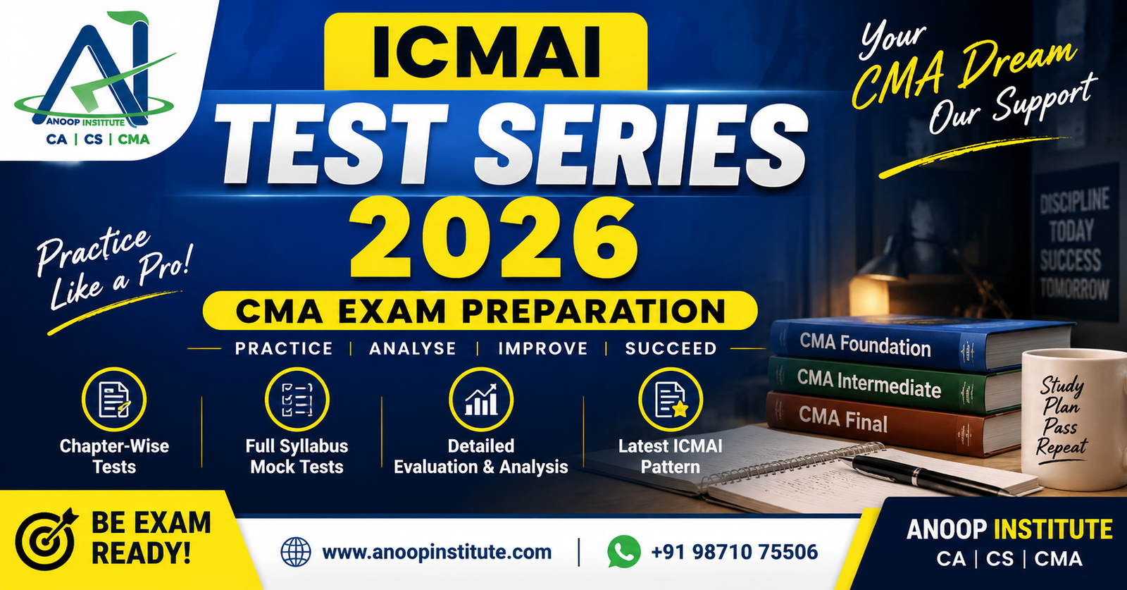 ICMAI Test Series 2026: CMA Exam की तैयारी को कैसे बनाएं मजबूत