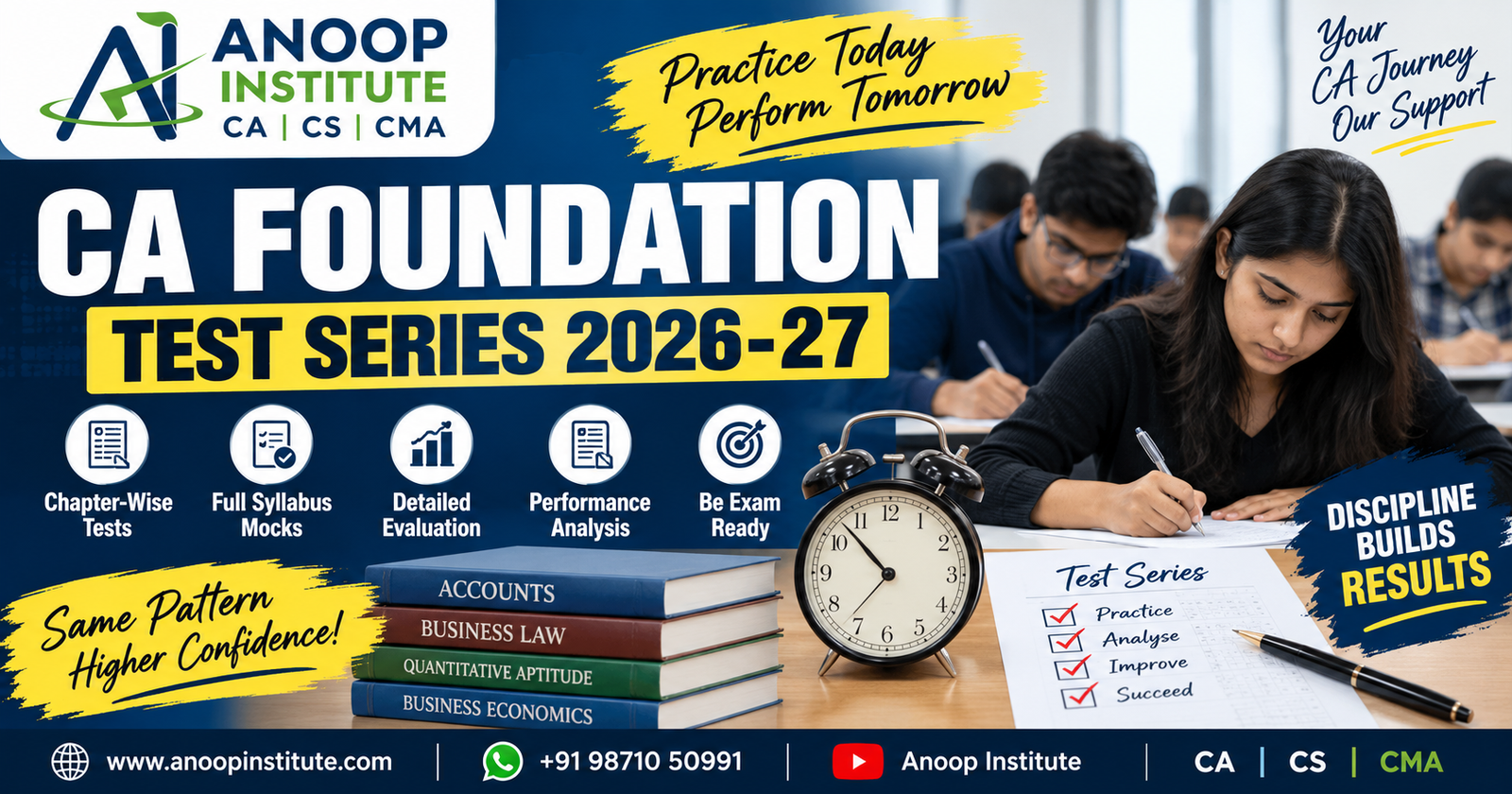 CA Foundation Test Series 2027 – Anoop Institute