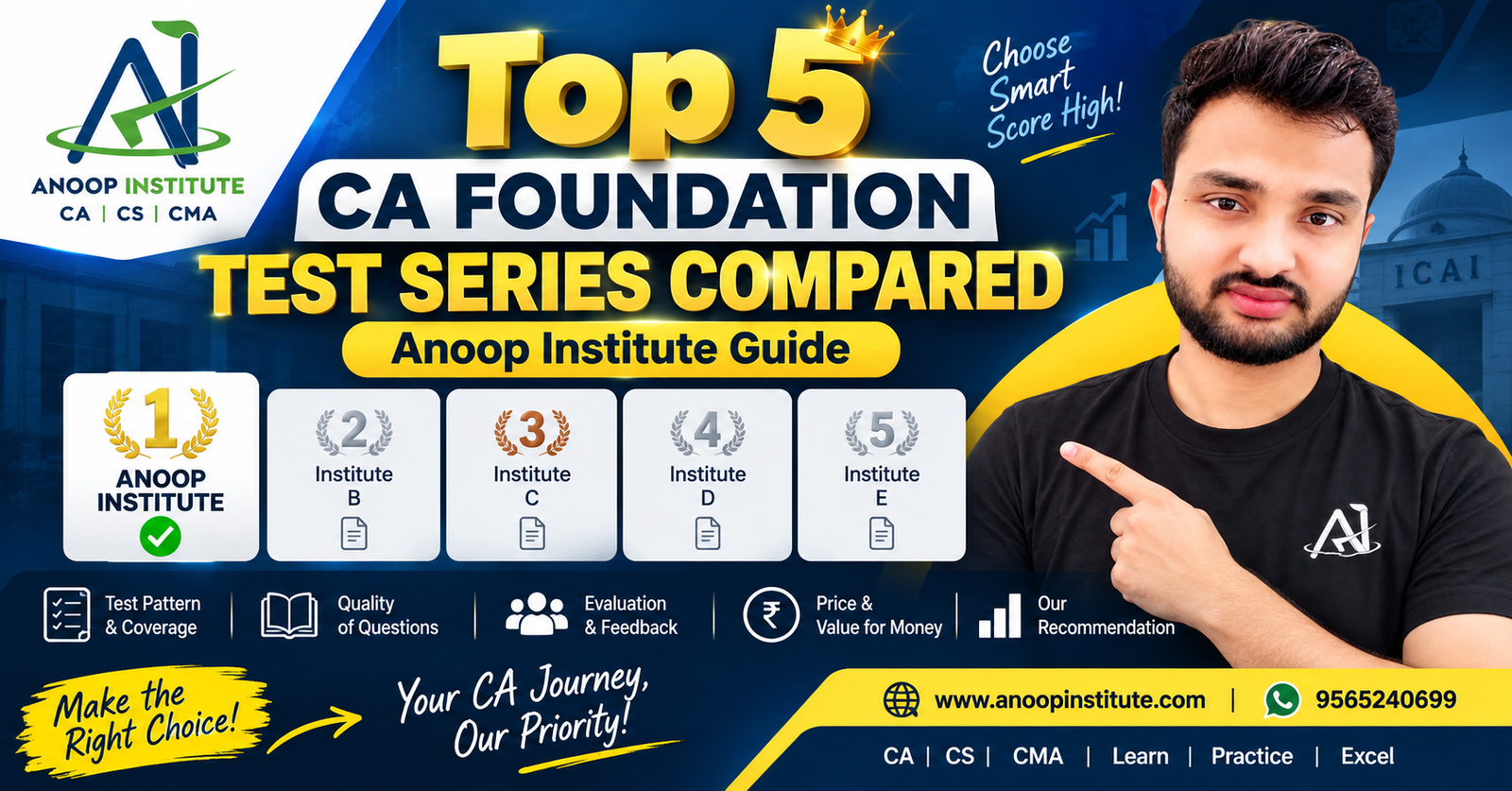 Top 5 CA Foundation Test Series in India: Complete Comparison & Review