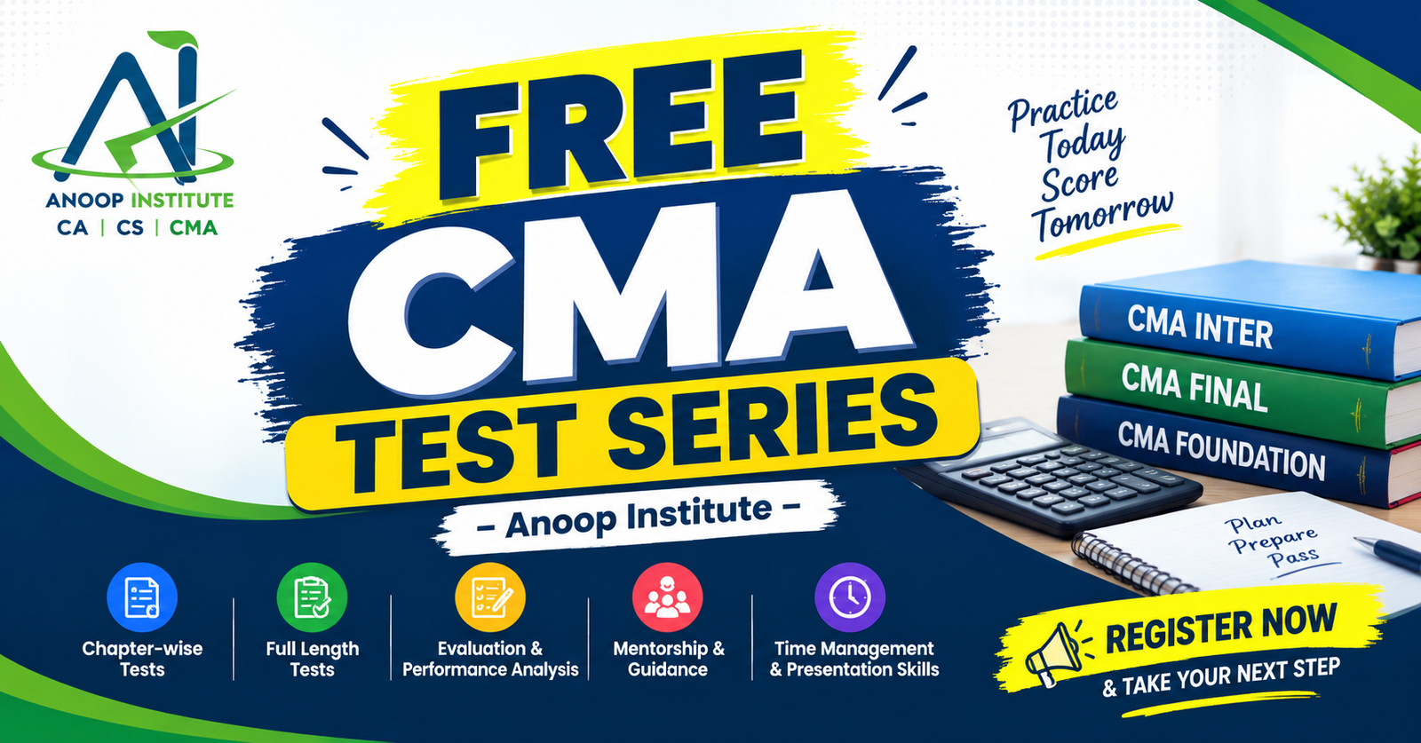 Free CMA Test Series – Practice Papers for CMA Foundation, Inter & Final | Anoop Institute