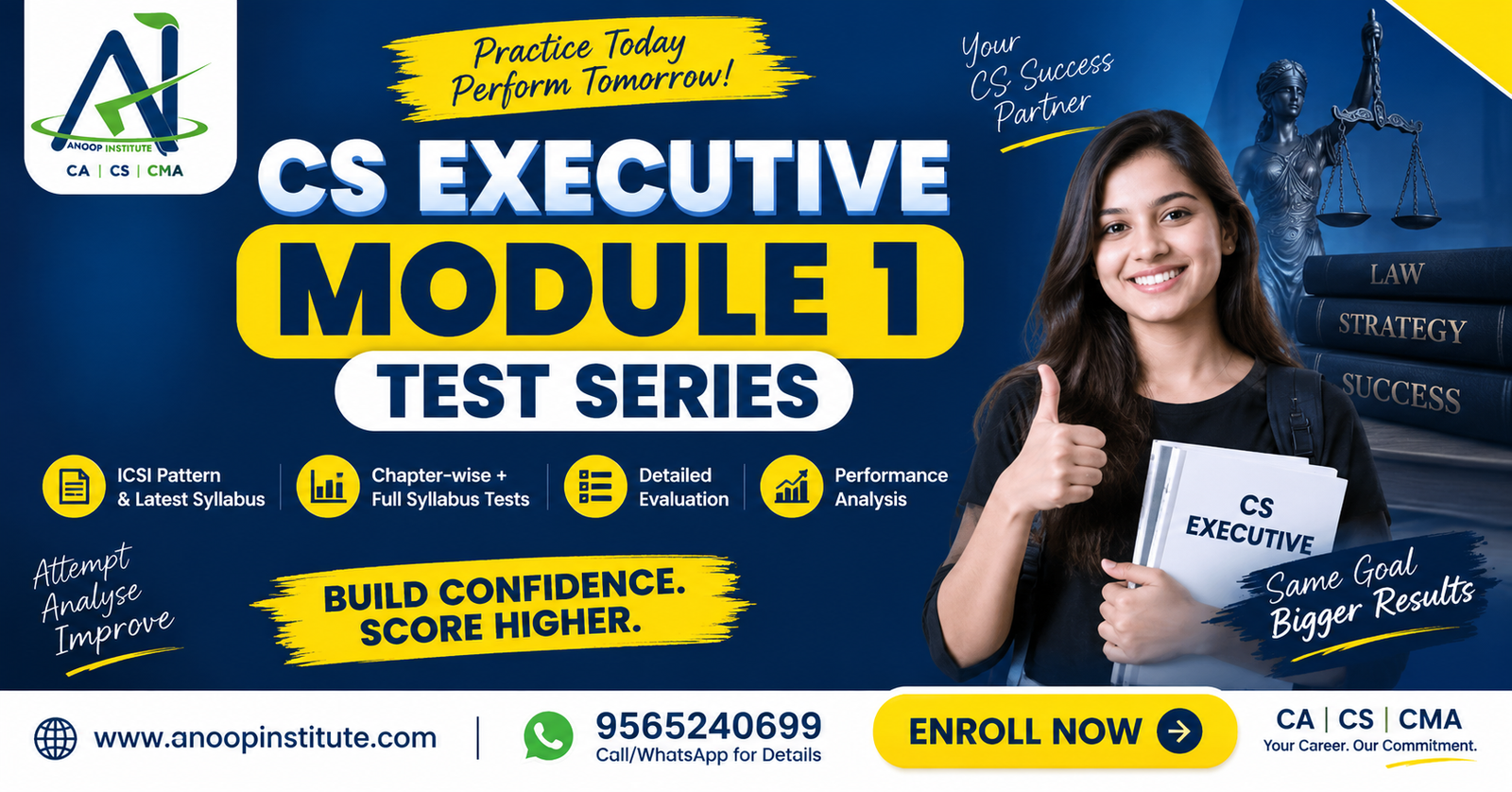 CS Executive Module 1 Test Series 2026 | Anoop Institute