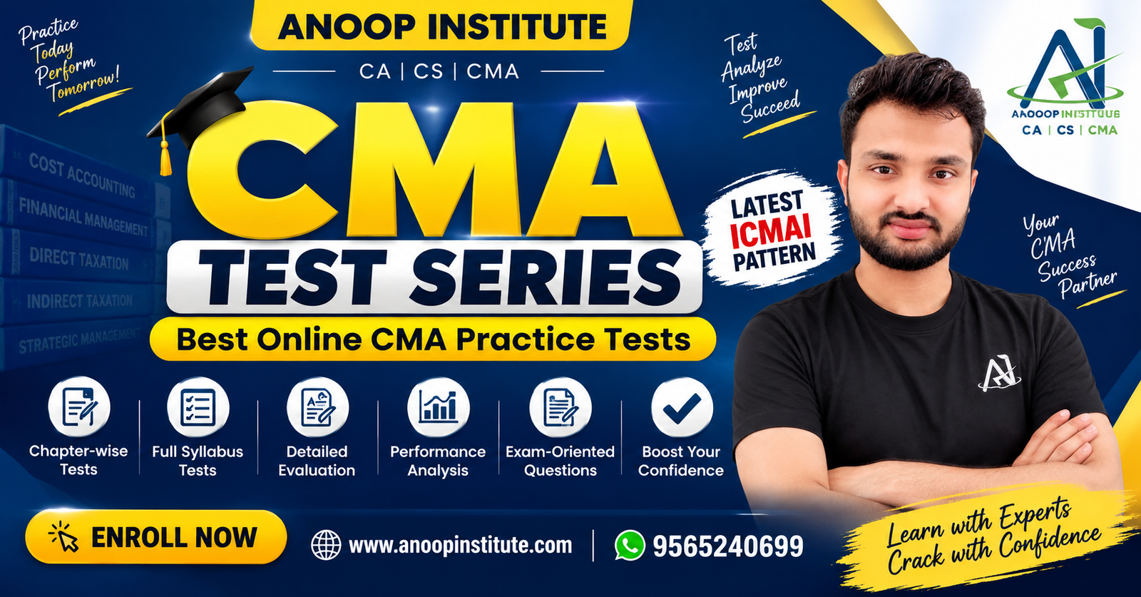 Anoop Institute CMA Test Series — Best Online Test Series for CMA Students